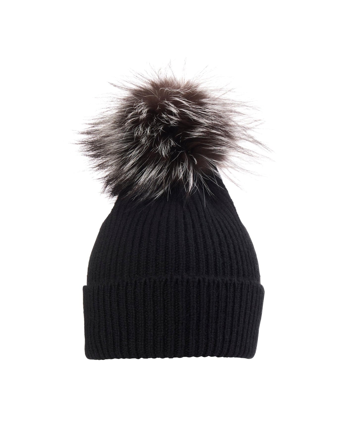 Amicale Cashmere | Women | Hat | Black x Silver