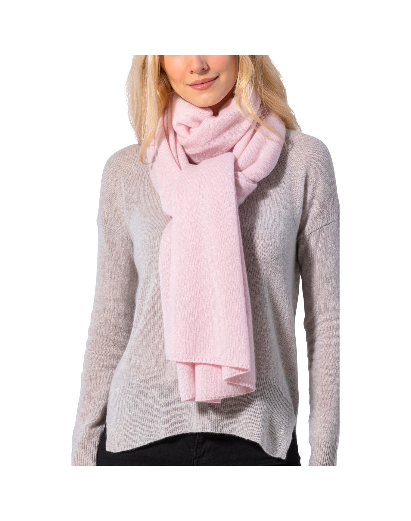 Amicale Cashmere | Women | Wrap | Light Pink (V1)