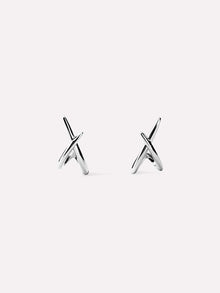 Sloane Stud Earrings | Rhodium on Brass