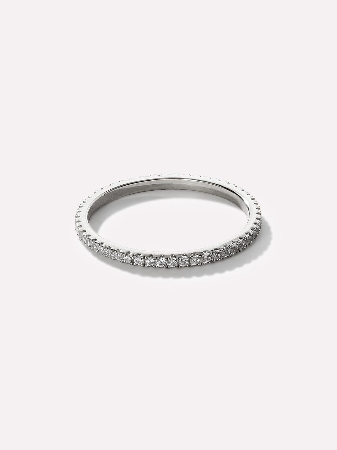 Celine Eternity Ring | Sterling Silver | Cubic Zirconia