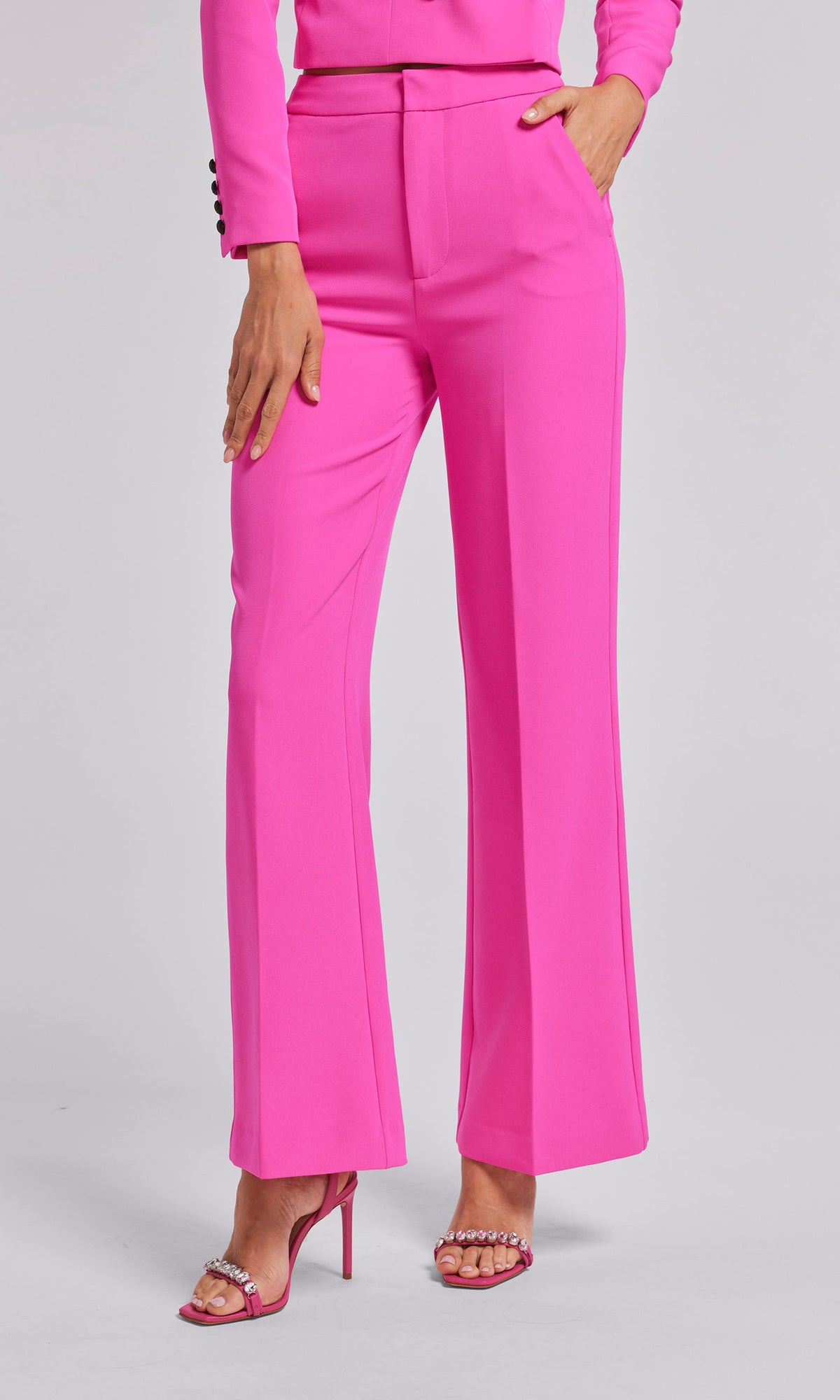 Ashton Crepe Pants | Magenta