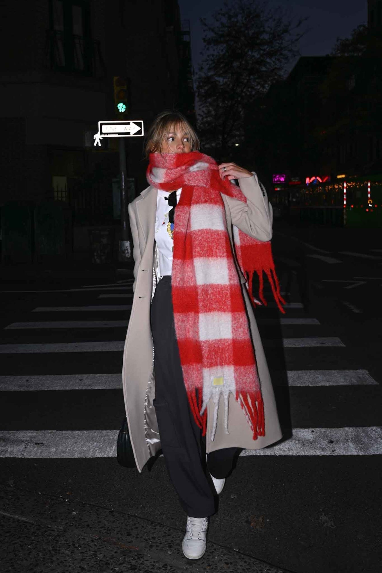 Leah Oversized Blanket Scarf | Red