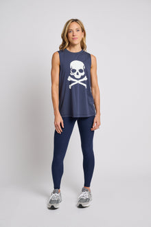 Women | Soul By SoulCycle | Evelyn Tank Skull | Navy