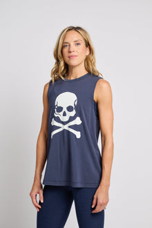 Women | Soul By SoulCycle | Evelyn Tank Skull | Navy