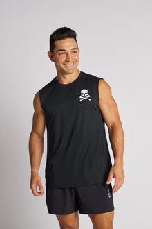 Men | Soul By SoulCycle | Propel Tank Skull | Black