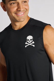 Men | Soul By SoulCycle | Propel Tank Skull | Black