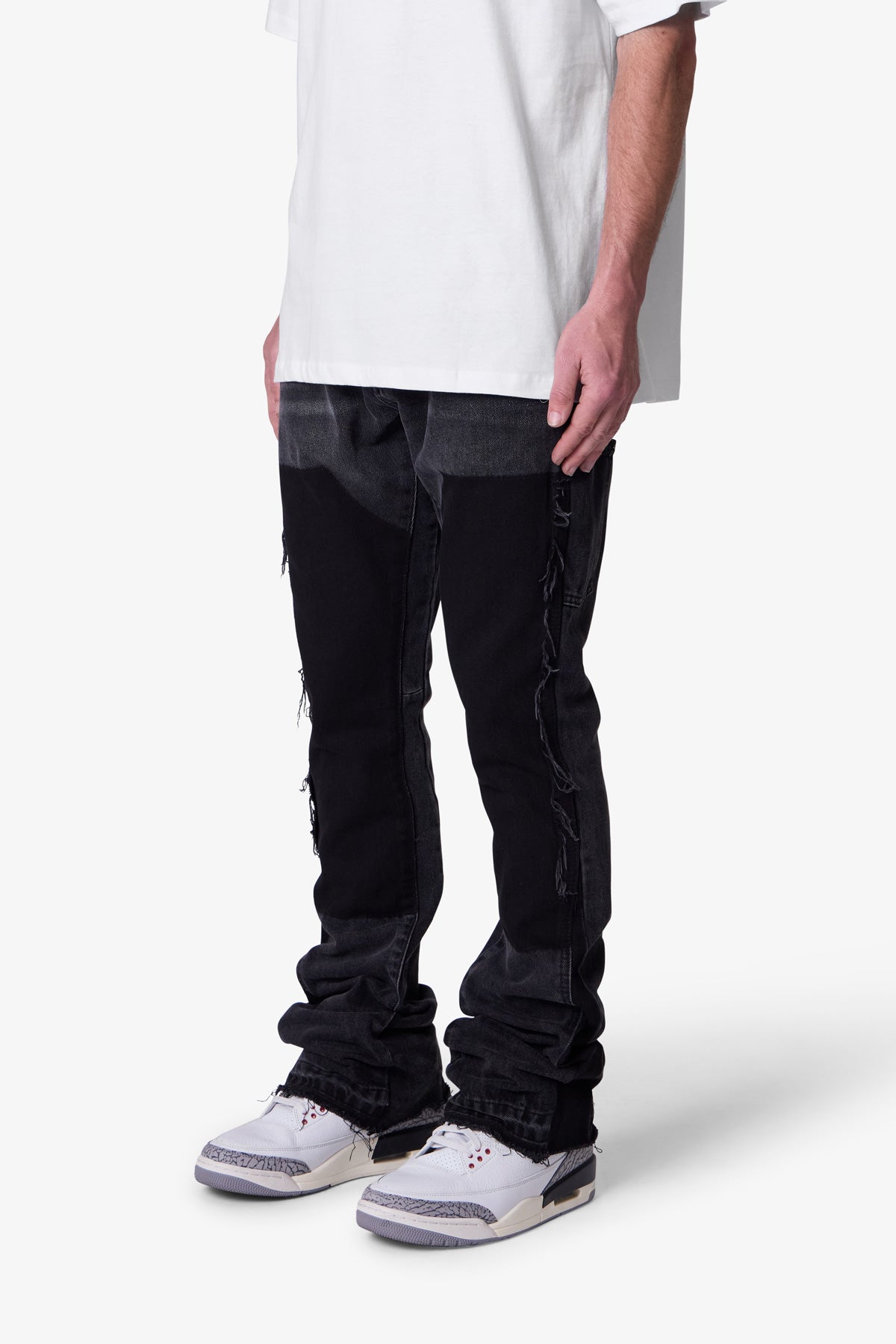 B118 Work Flare Denim | Black