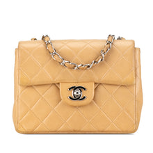 Chanel | Pre-Owned Mini Square Classic Lambskin Single Flap | Brown/Light Brown