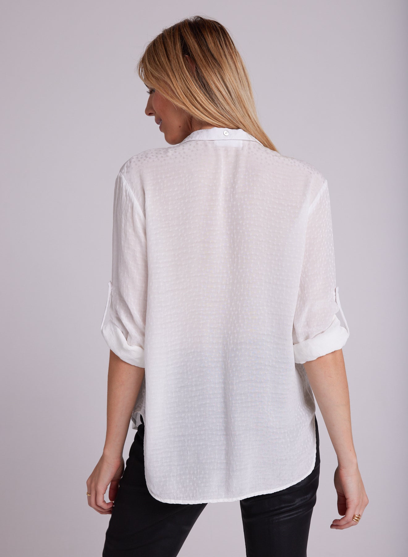 Capri Button Down - Winter White