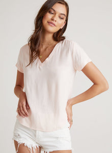 V|Neck Tee | Sunset Coral