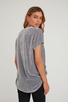V-Neck Tee | Titanium
