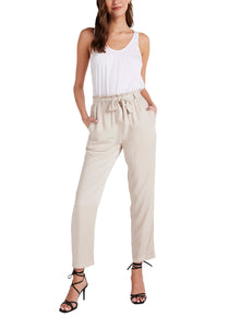 Belted Trouser - Ivory Champagne