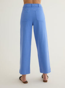 Saige Wide Leg Crop | Portofino Blue