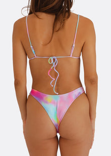 Wall Street Brief Bikini Bottom | Caribbean Dream Print