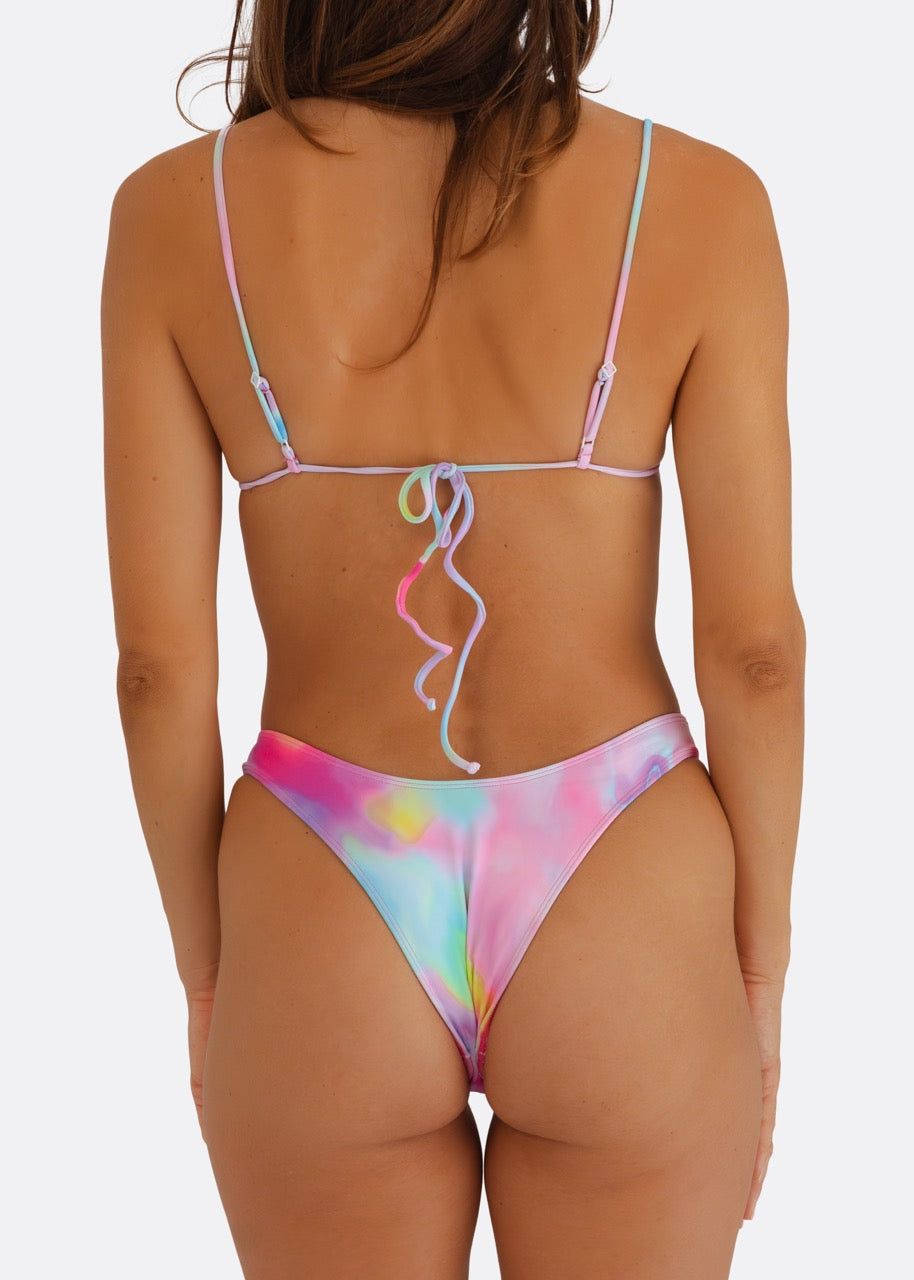 Wall Street Brief Bikini Bottom | Caribbean Dream Print