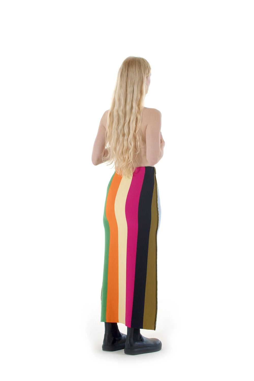 Knit Skirt | Women | Multicolor Stripes