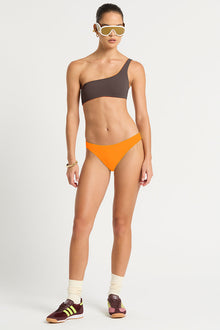 Zuri Crop | Marigold/Espresso