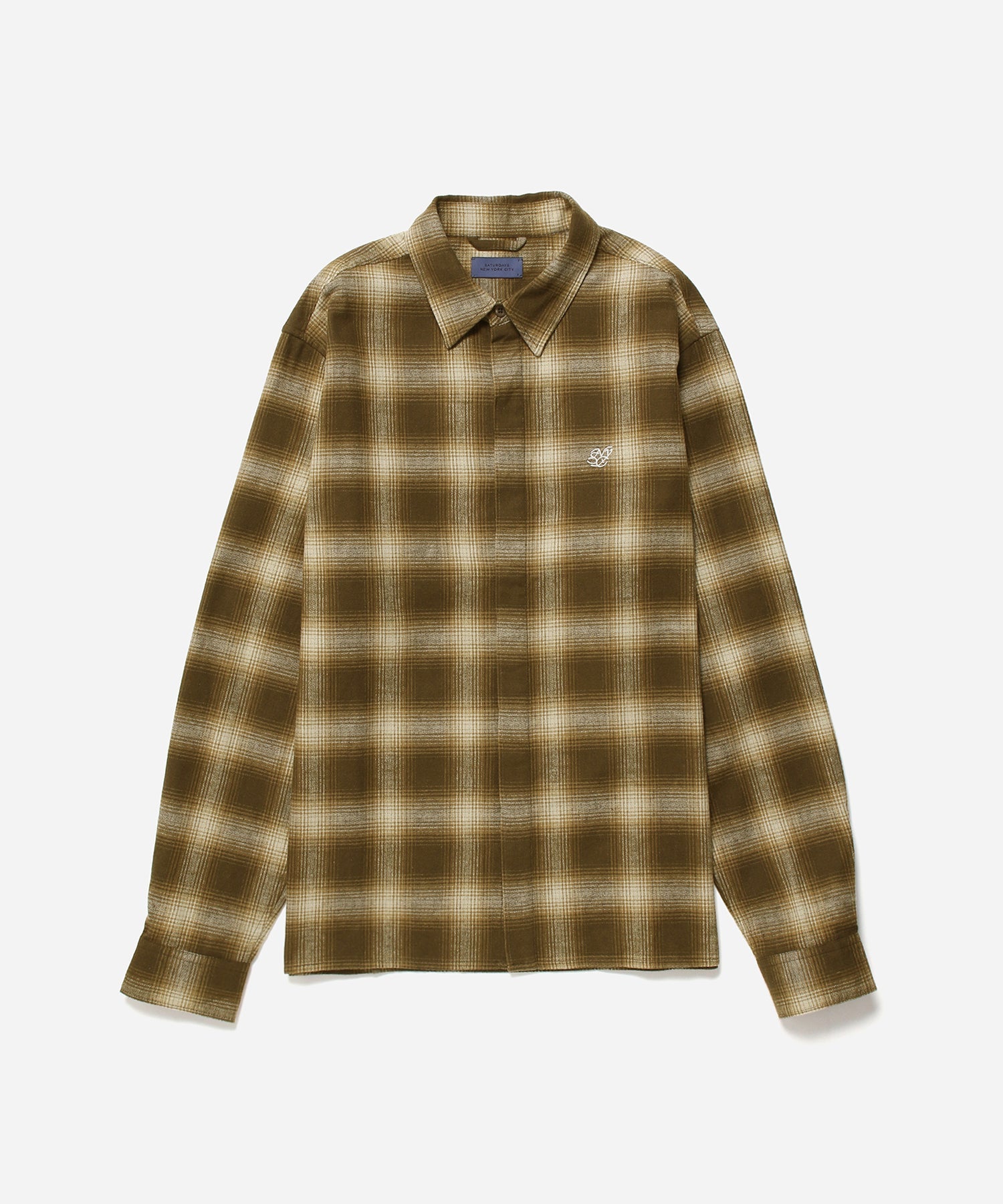 Coffee Bean | Mickey Cotton Linen Long Sleeve Shirt