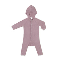 Cozychic Light Hooded Onesie | Teaberry/Pearl