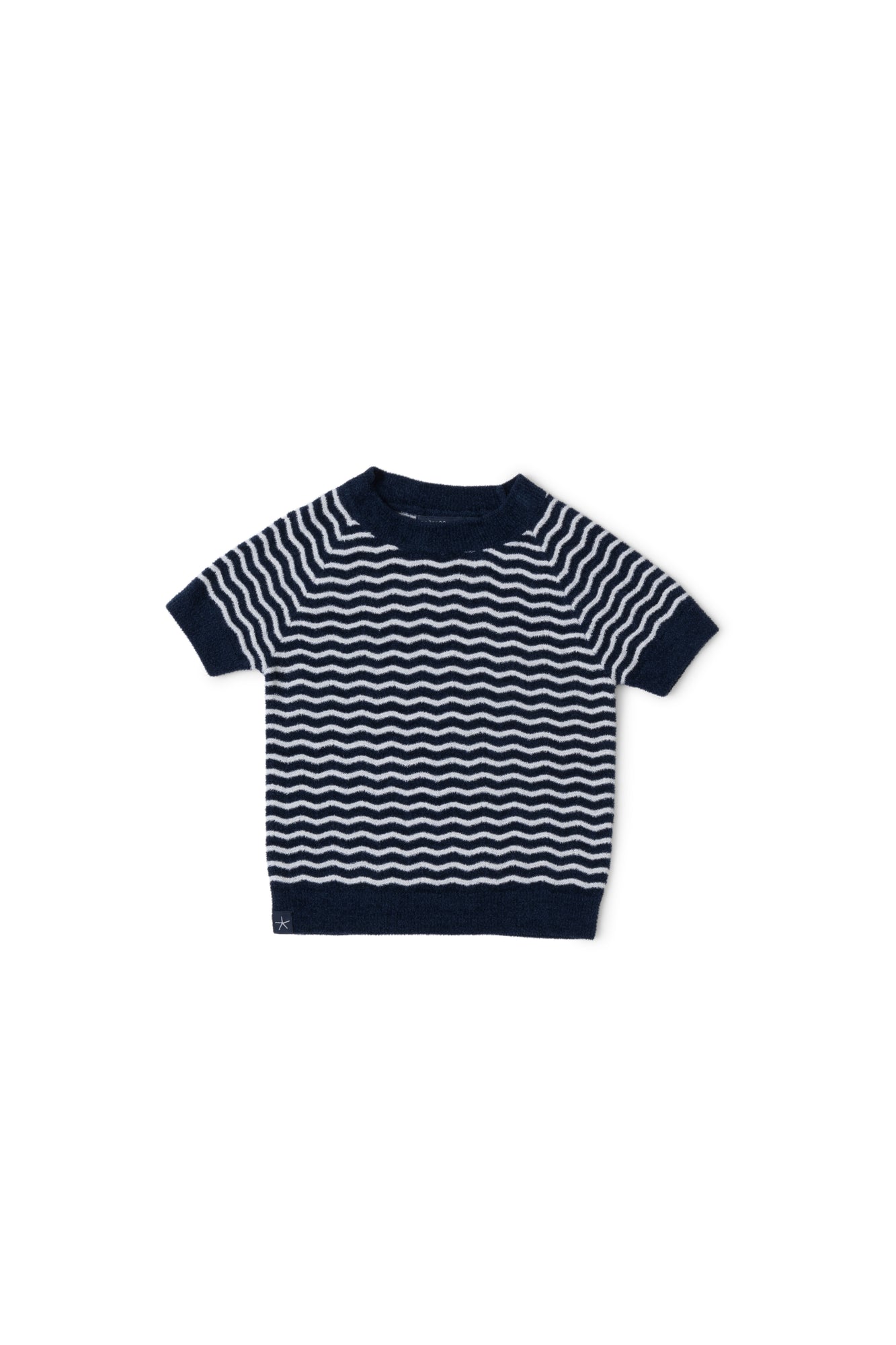 Toddler | CozyChic Ultra Lite Wavy Raglan Tee | Marine/Pearl