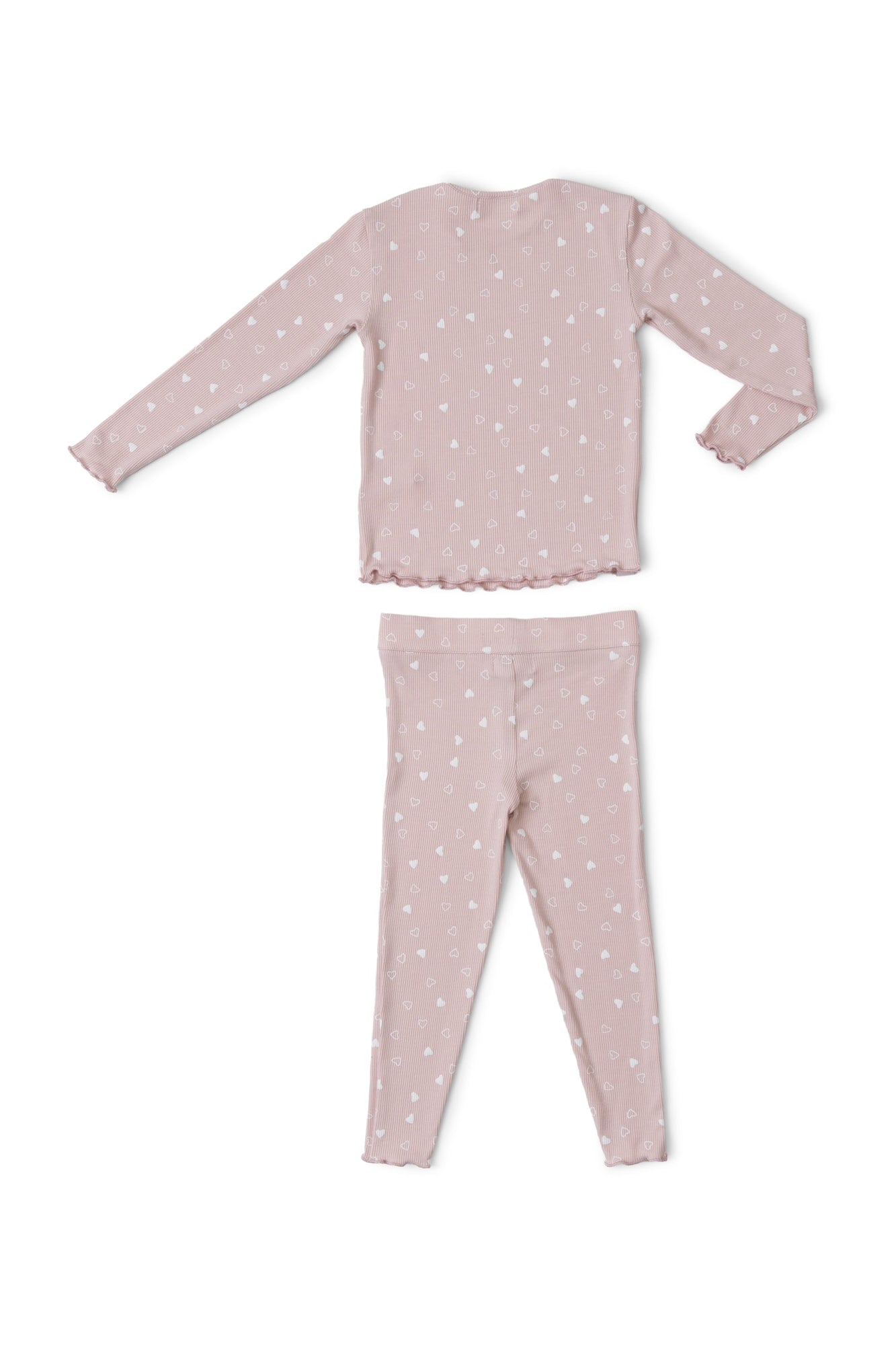 Toddlers | Ultra Soft Rib Set | Dusty Rose/Pearl