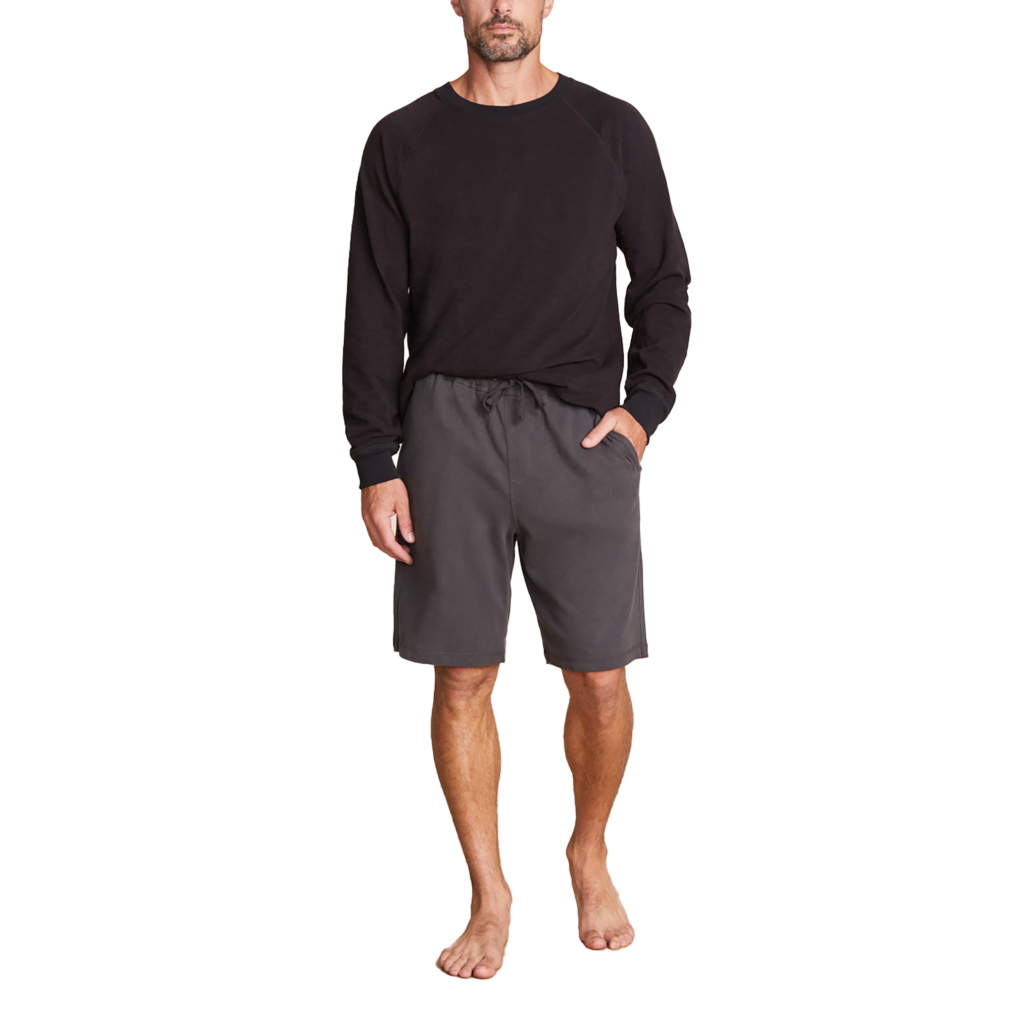 Malibu Collection Men's Brushed Jersey Short | Carbon