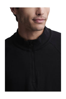 Mens | Malibu Collection Pima Cotton Fleece Half Zip Pullover | Black