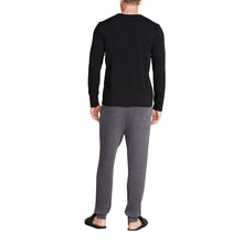 Malibu Collection Men's Seamed Long Sleeve | Black