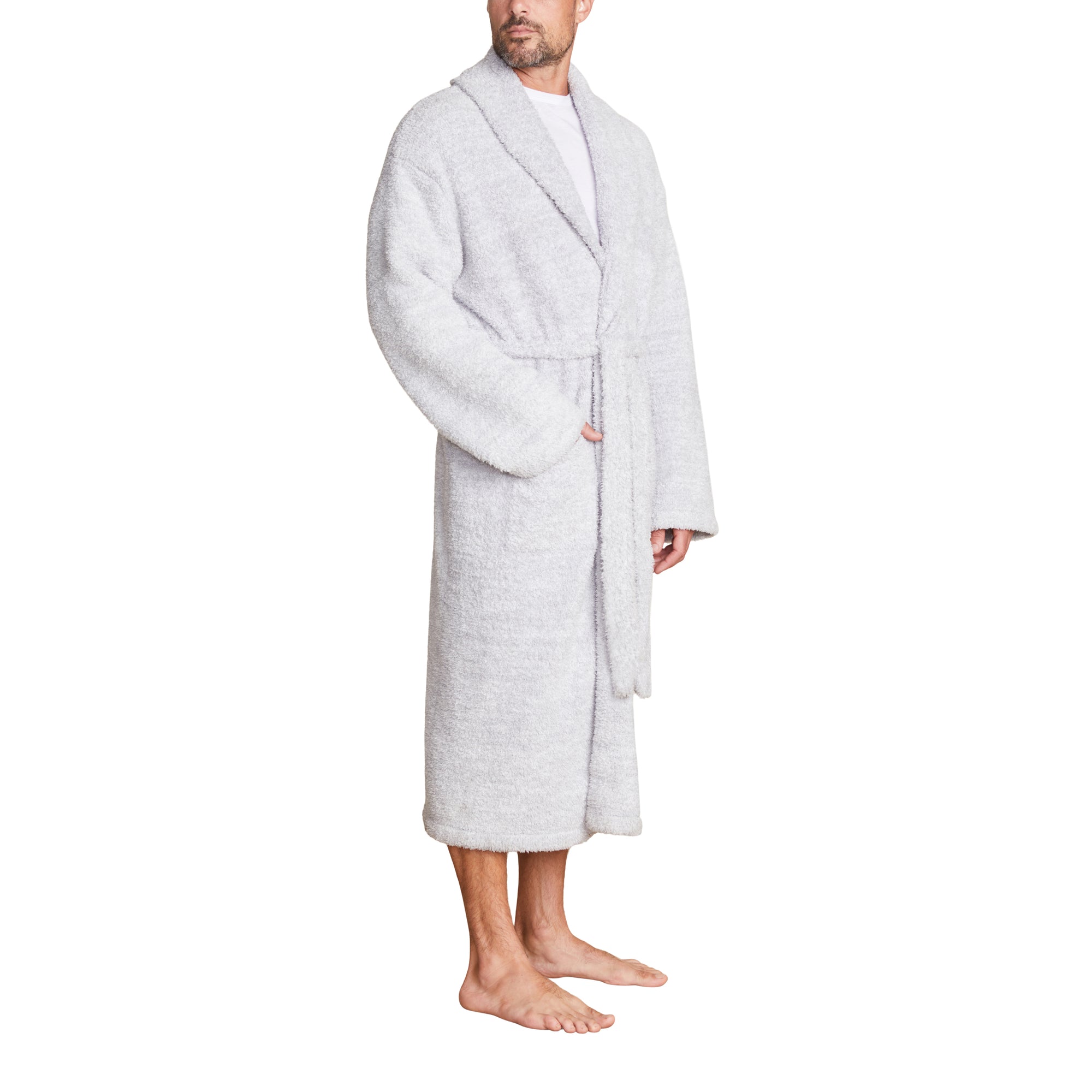 Cozychic Heathered Adult Robe | He Ocean/White