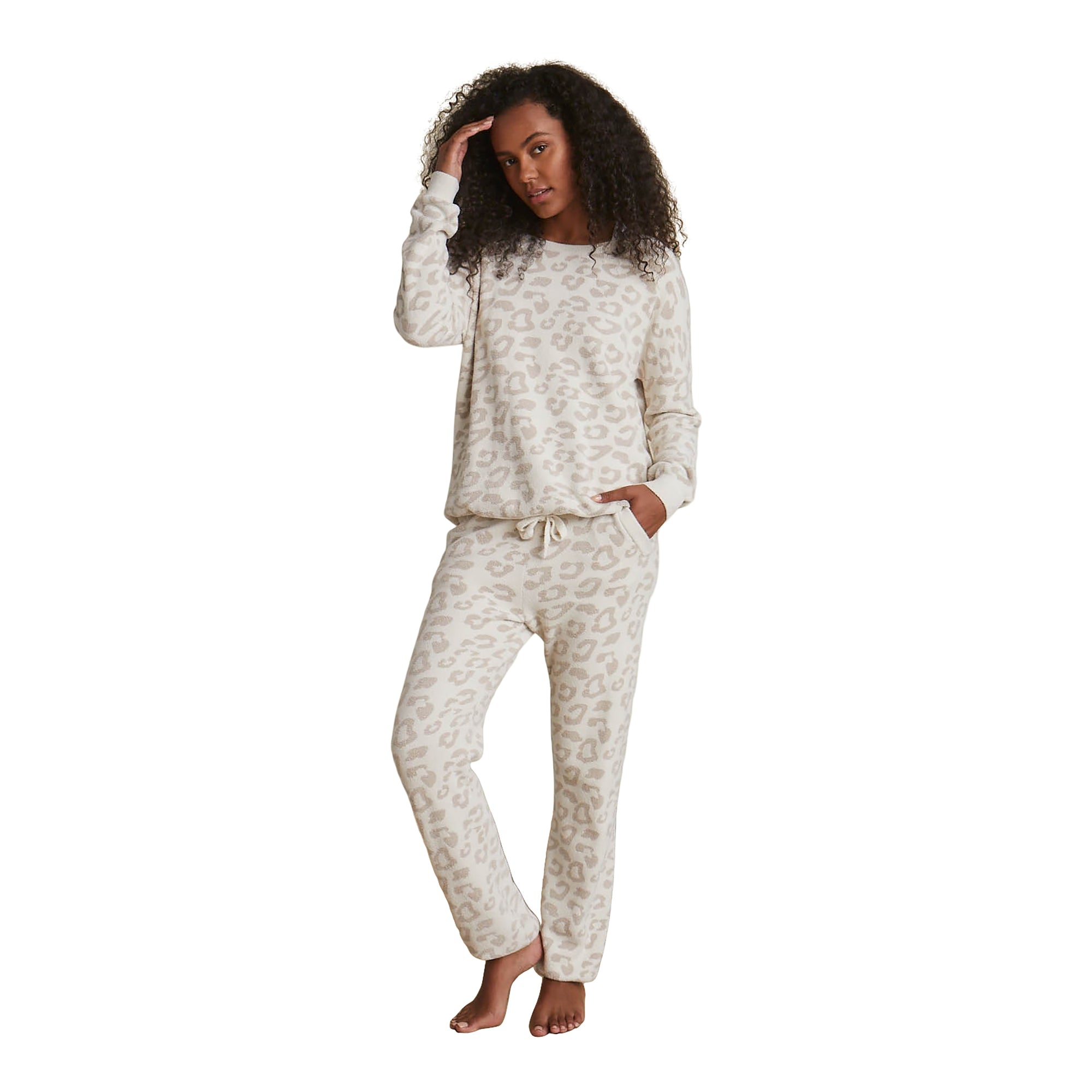 Cozychic Ultra Lite Slouchy Barefoot In the Wild Pullover | Cream/Stone