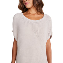 Cozychic Ultra Lite Mixed Stitch Dolman Pullover | Stone