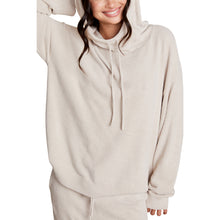 Cozychic Ultra Lite Funnel Neck Hooded Pullover | Bisque