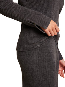 Womens | CozyChic Ultra Lite Ribbed Long Sleeve | Carbon