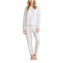 Malibu Collection Brushed Fleece Sweater Mix Tapered Pant | Sand Dune