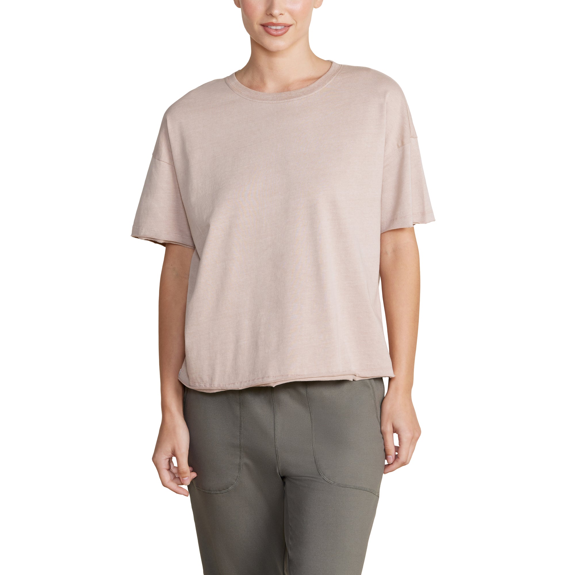 Malibu Collection Organic Rock Dye Tee | Carnation