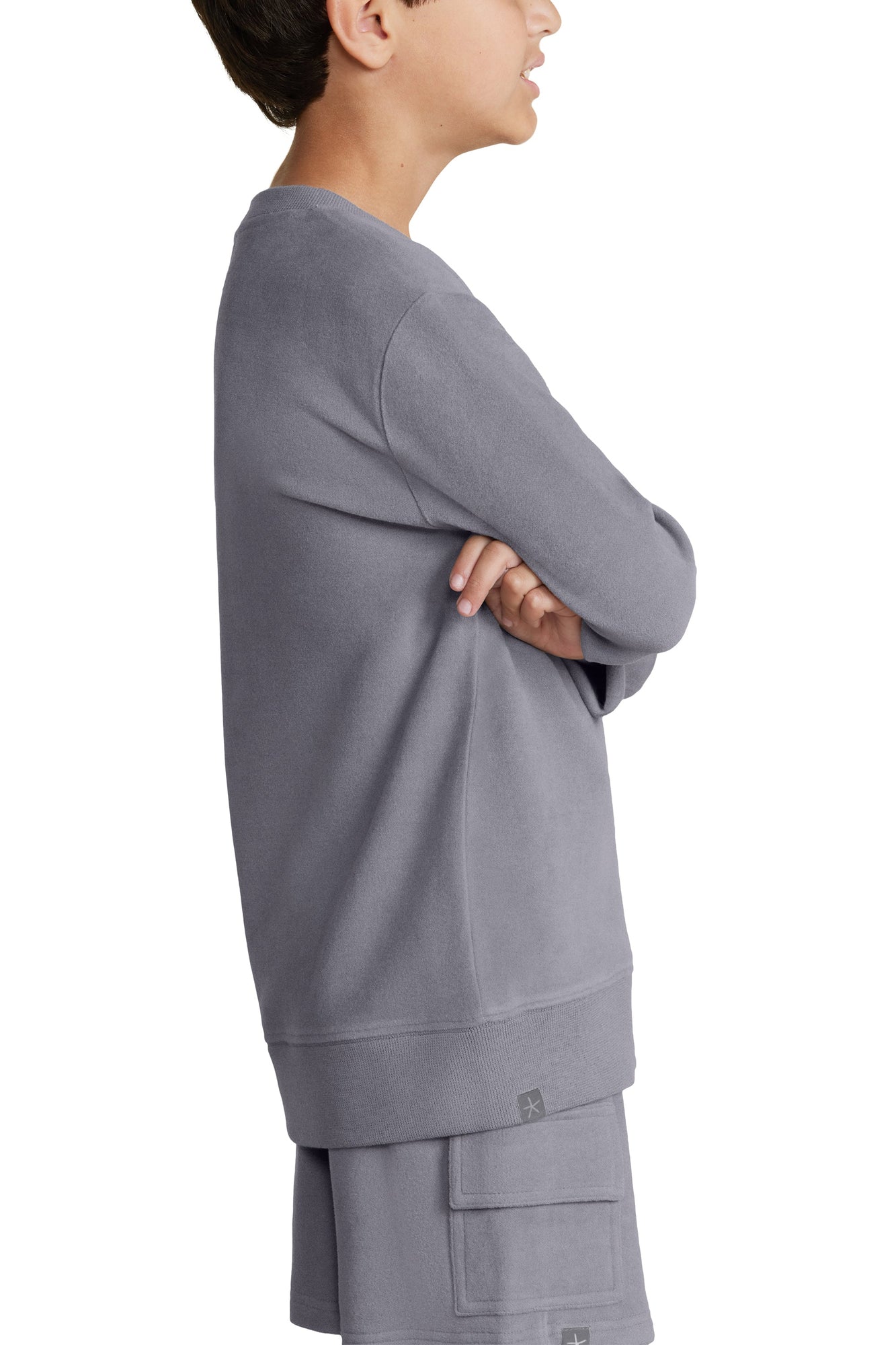 Youth | Malibu Collection Brushed Fleece Pullover | Coal