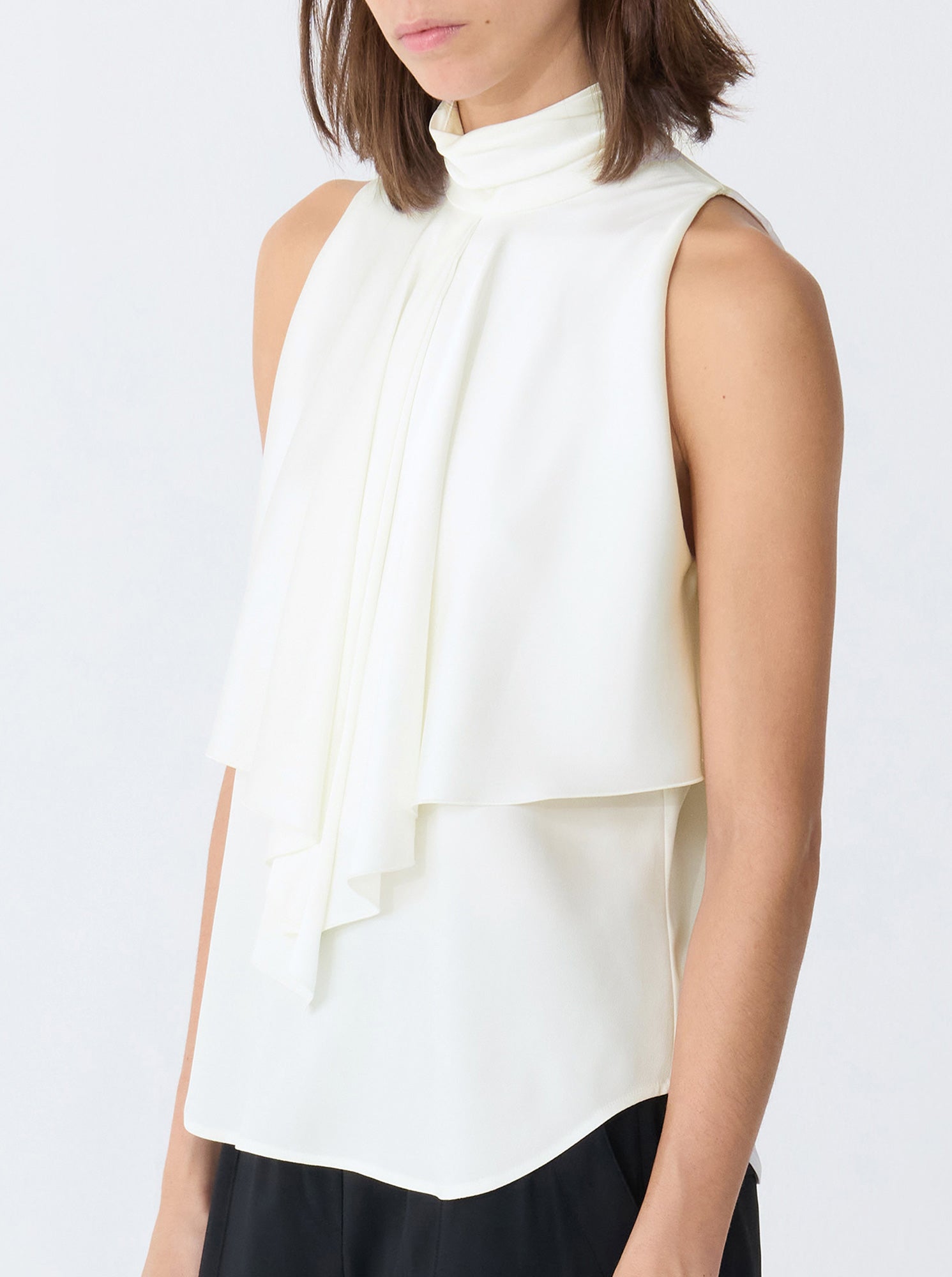 Belinda Cascade Front Top | White