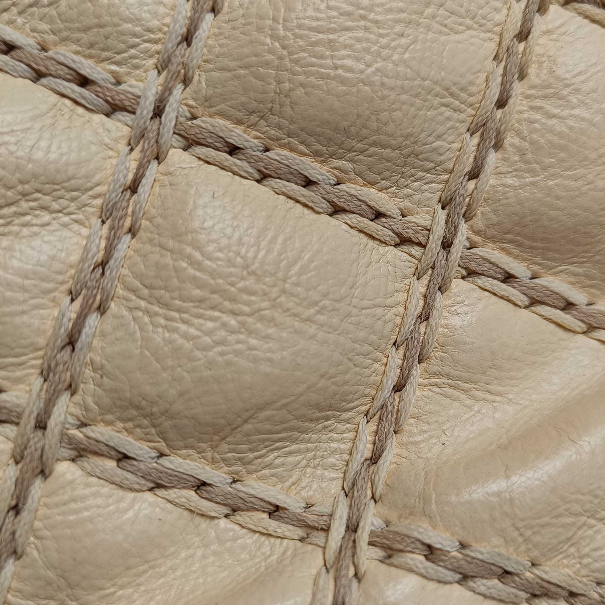 Chanel | Pre-Owned Quilted Calfskin Triple Stitched Single Flap | Brown/Beige