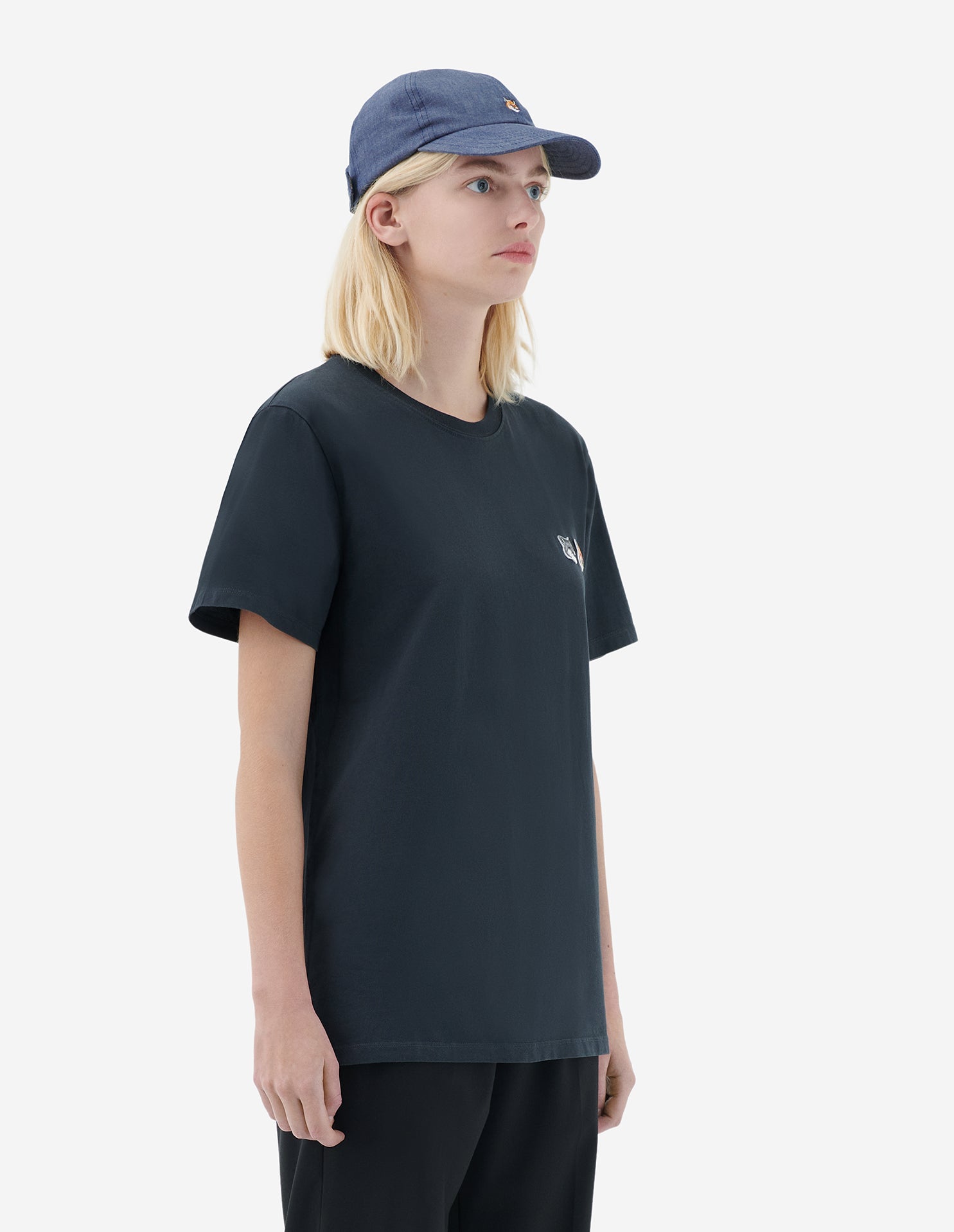 Unisex | Double Fox Head Patch Classic Tee-Shirt | Anthracite