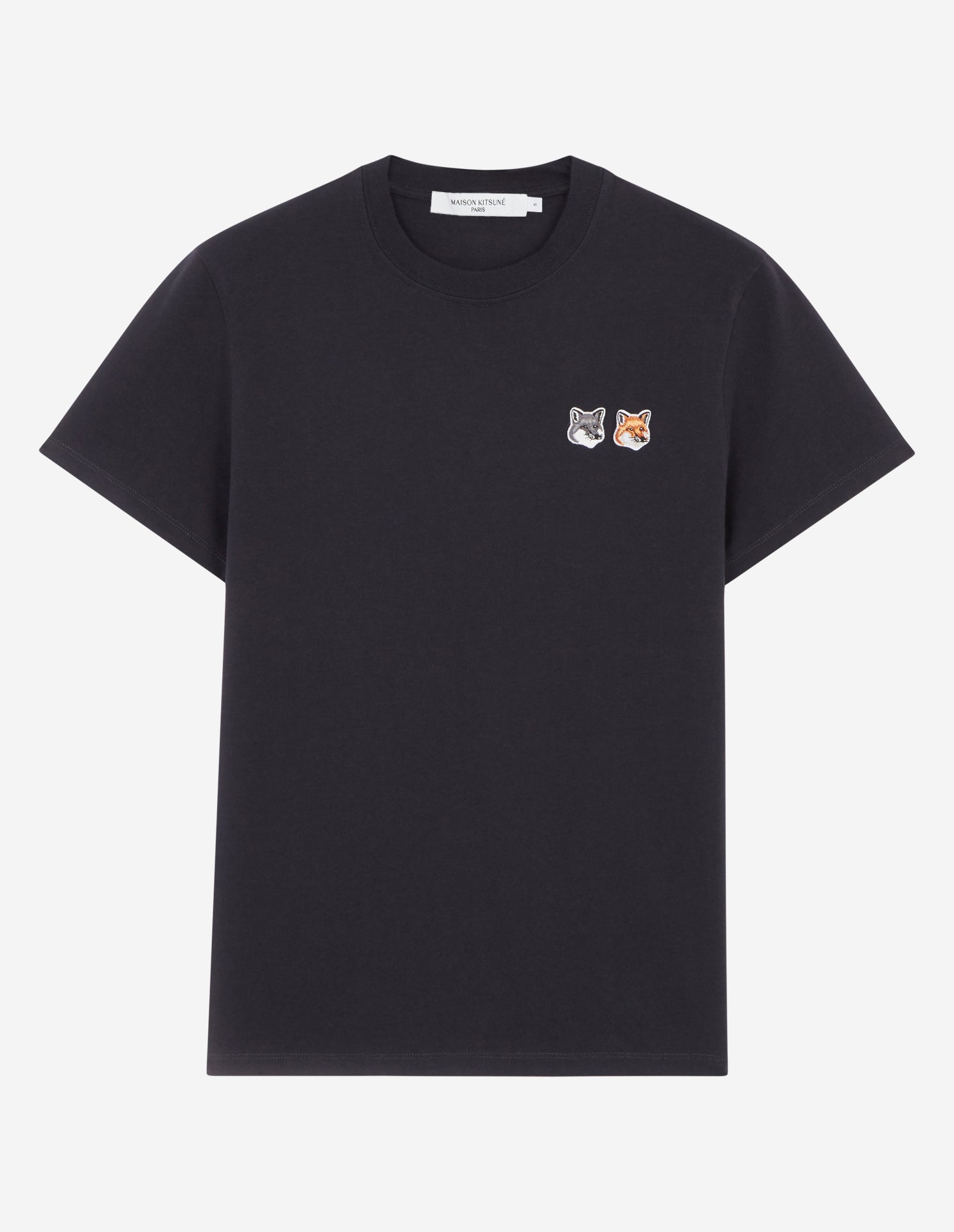 Unisex | Double Fox Head Patch Classic Tee-Shirt | Anthracite