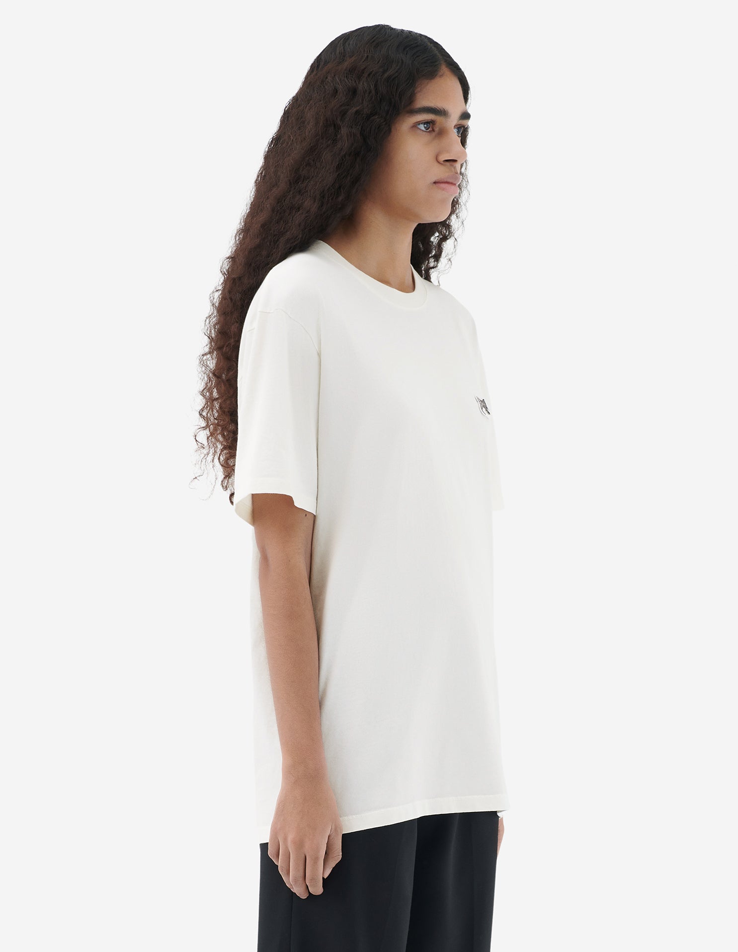 Unisex | Double Fox Head Patch Classic Tee-Shirt | Latte
