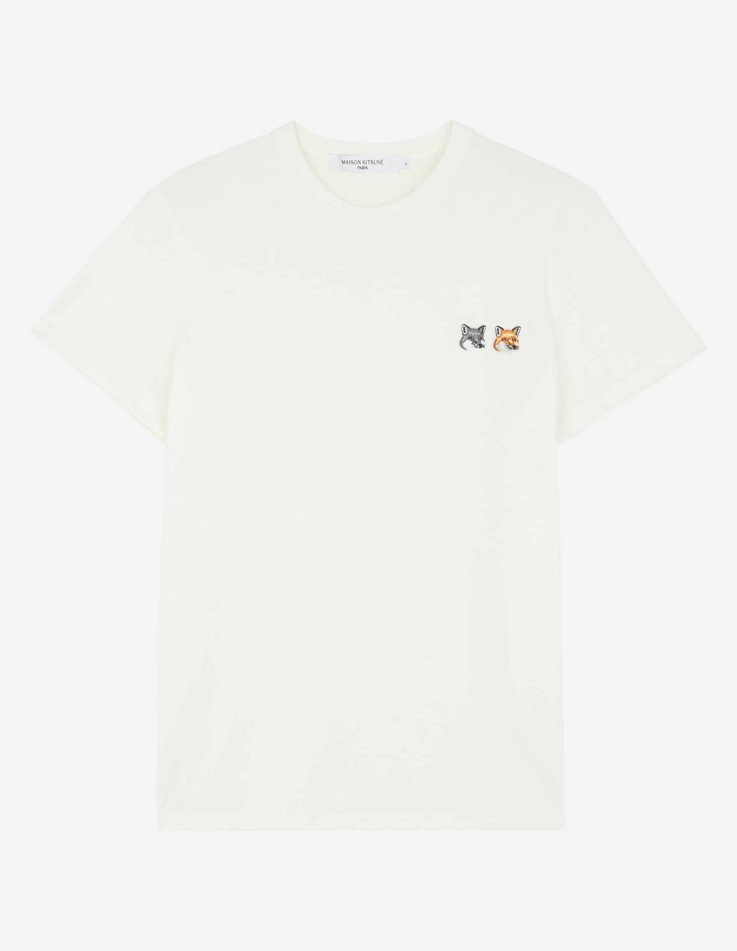 Unisex | Double Fox Head Patch Classic Tee-Shirt | Latte