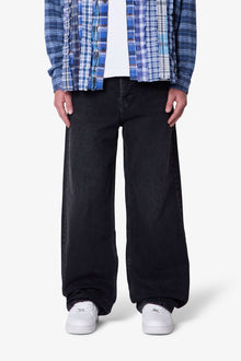 Baggy Denim | Stone Wash Black