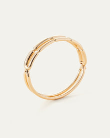 Balloon Link Bangle | Gold Tone Dipped Brass