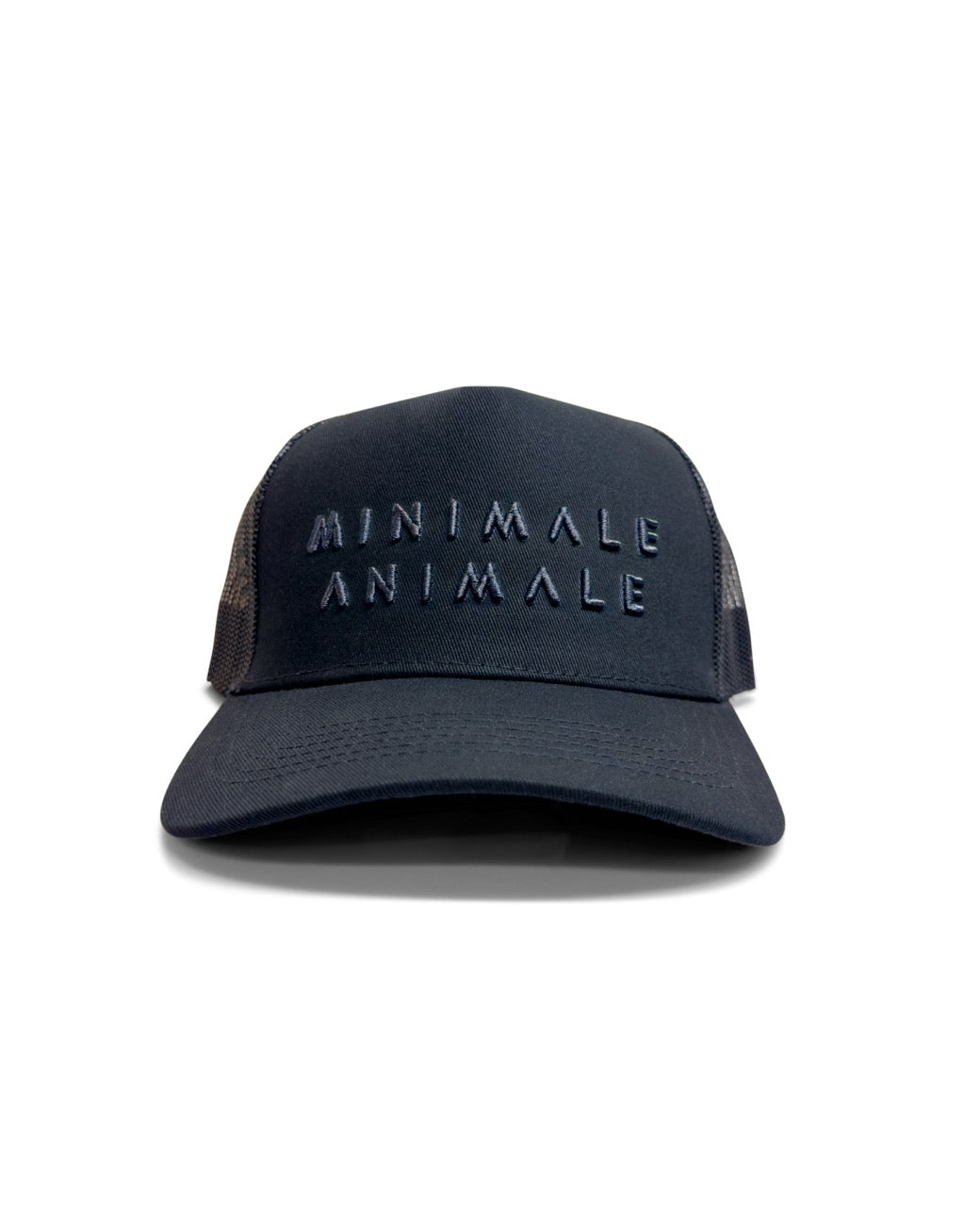 Sun Tease Mesh Hat | Black x Black Logo