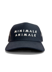 Sun Tease Mesh Hat | Black x White Logo