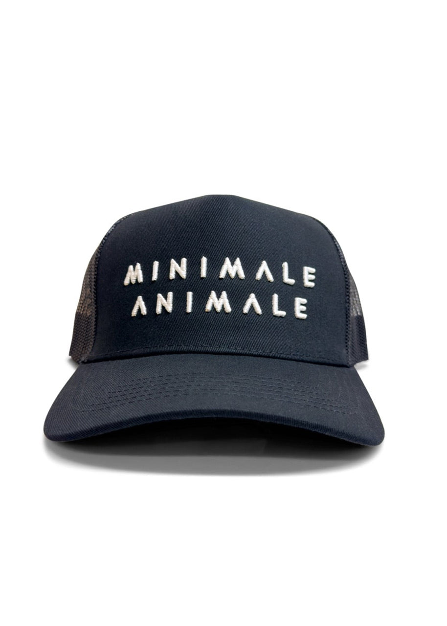 Sun Tease Mesh Hat | Black x White Logo