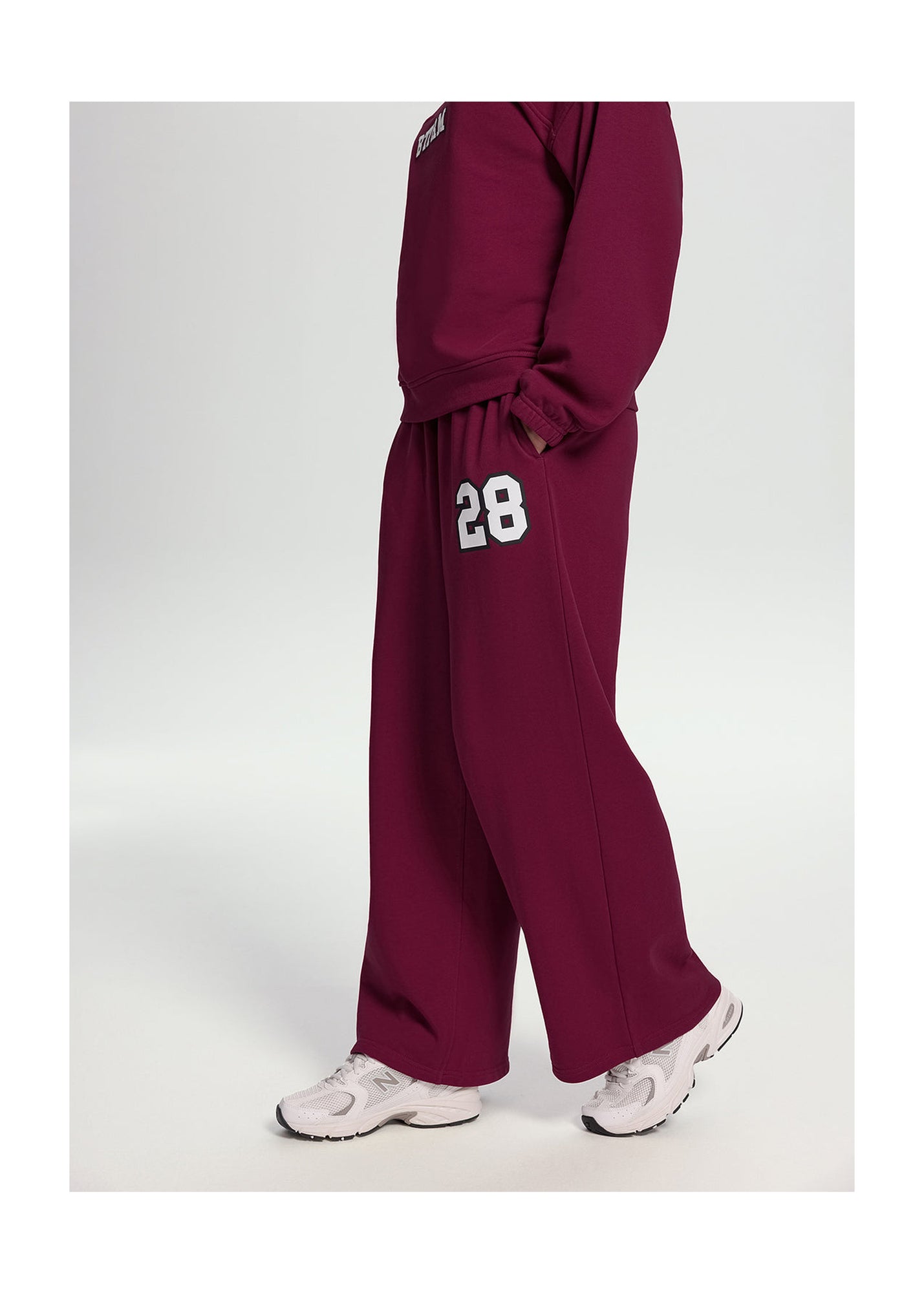 Better League Wide-Leg Sweatpants | Burgundy