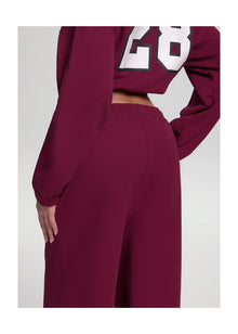Better League Wide-Leg Sweatpants | Burgundy
