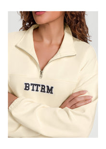 Better League Zip Sweatshirt | Creamy White